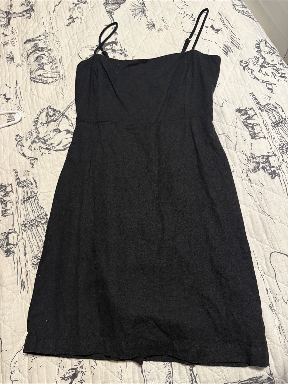 Black Spaghetti Strap Women's Dress